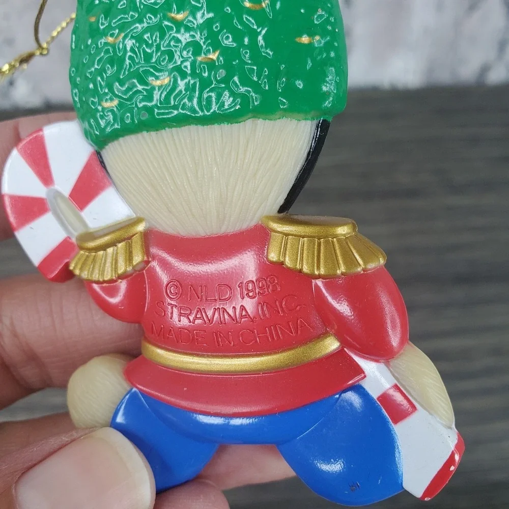 Stravina Personalized KEVIN Teddy Bear Toy Soldier Christmas Tree Ornament Candy